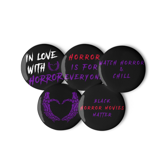 In Love With Horror 5 Pin Set